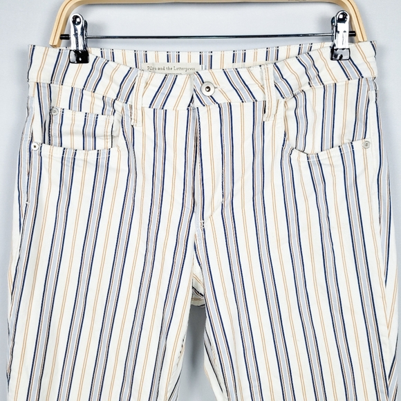 Anthro Pilcro Striped High-Rise Bootcut Jeans - Picture 5 of 7